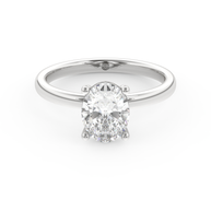 White gold - Central diamond 1.5 ct - view 2