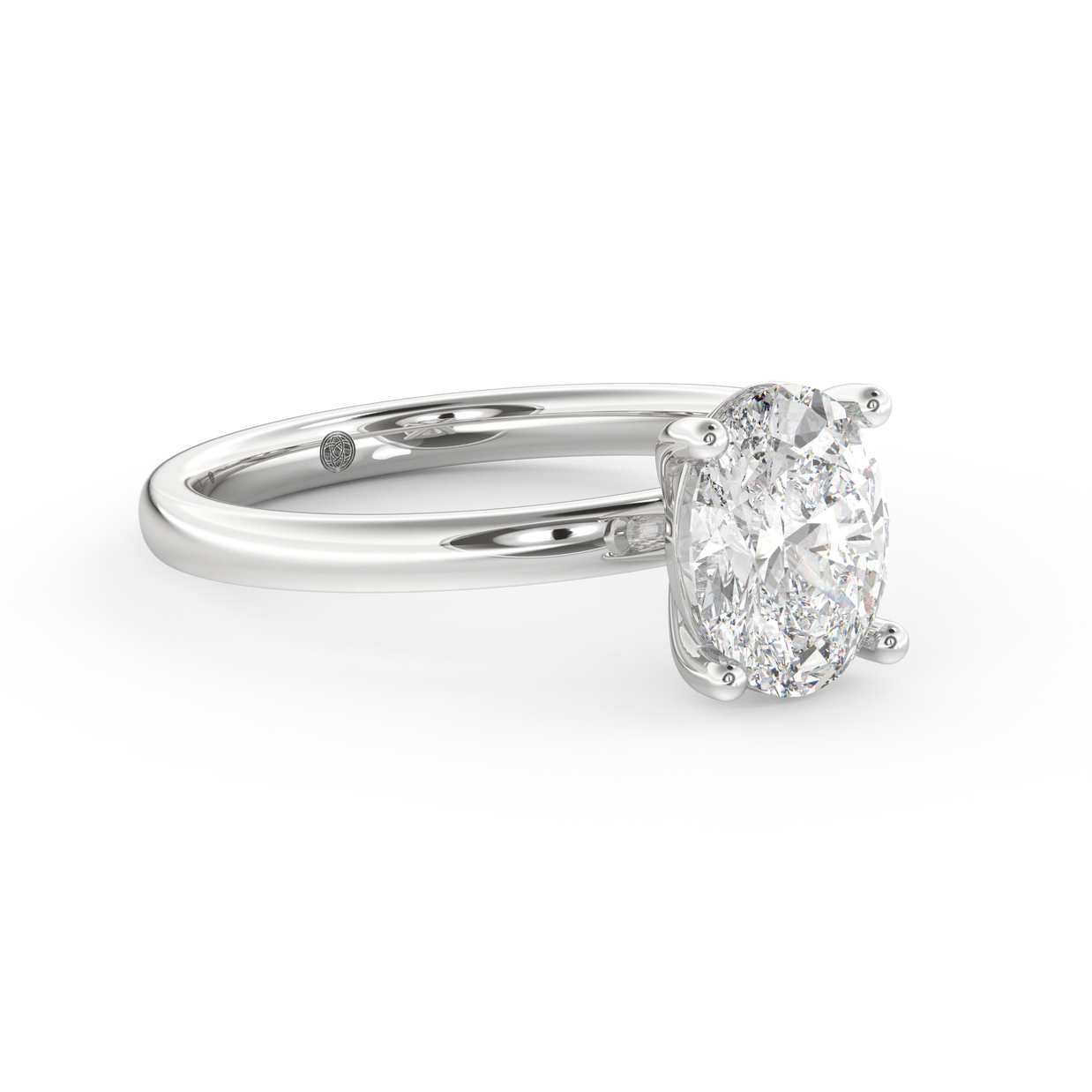 White gold - Central diamond 1.5 ct - view 3