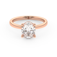 Rose gold - Central diamond 2.0 ct - view 2