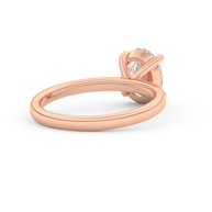 Rose gold - Central diamond 2.0 ct - view 4