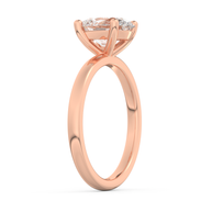 Rose gold - Central diamond 2.0 ct - view 5