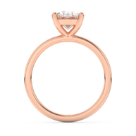 Rose gold - Central diamond 2.0 ct - view 6