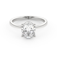 White gold - Central diamond 2.0 ct - view 2