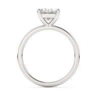 White gold - Central diamond 2.0 ct - view 6
