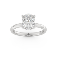 White gold - Central diamond 2.0 ct - view 8