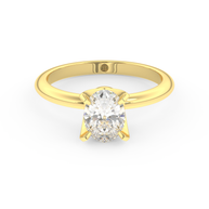 Yellow gold - Central diamond 1.0 ct - view 2