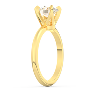 Yellow gold - Central diamond 1.0 ct - view 5