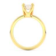 Yellow gold - Central diamond 1.0 ct - view 6