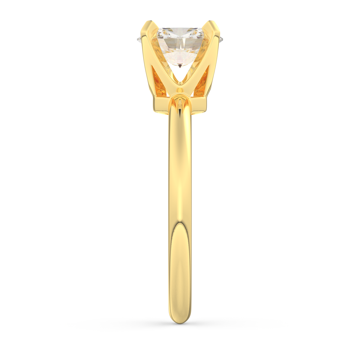Yellow gold - Central diamond 1.0 ct - view 7