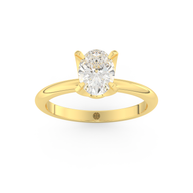 Yellow gold - Central diamond 1.0 ct - view 8