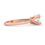 Rose gold - Central diamond 1.0 ct - view 3