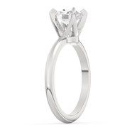 White gold - Central diamond 1.0 ct - view 5