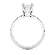 White gold - Central diamond 1.0 ct - view 6