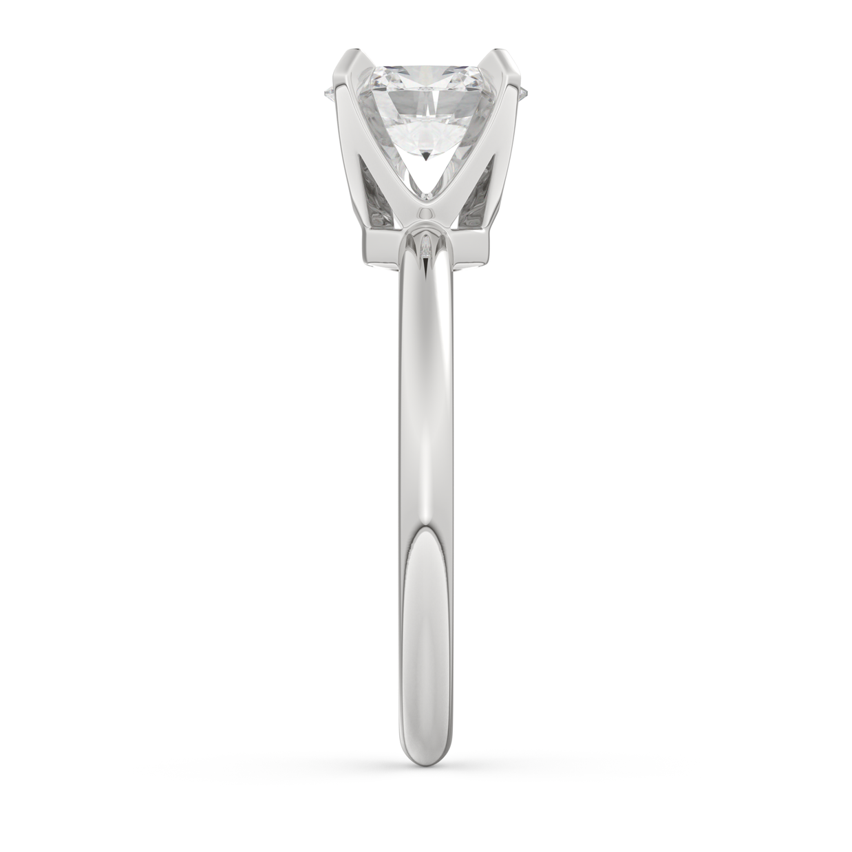 White gold - Central diamond 1.0 ct - view 7