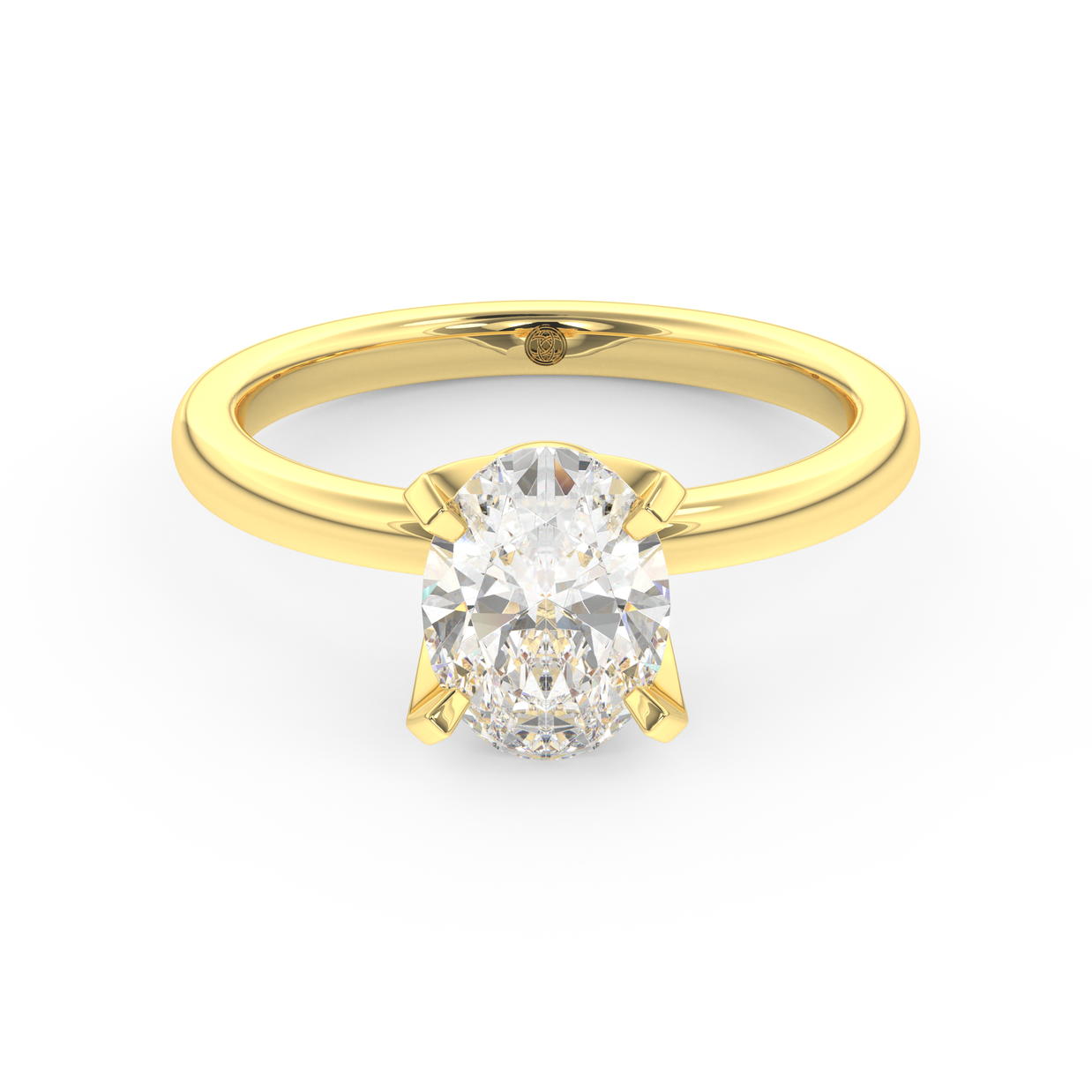 Yellow gold - Central diamond 1.5 ct - view 2