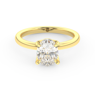 Yellow gold - Central diamond 1.5 ct - view 2