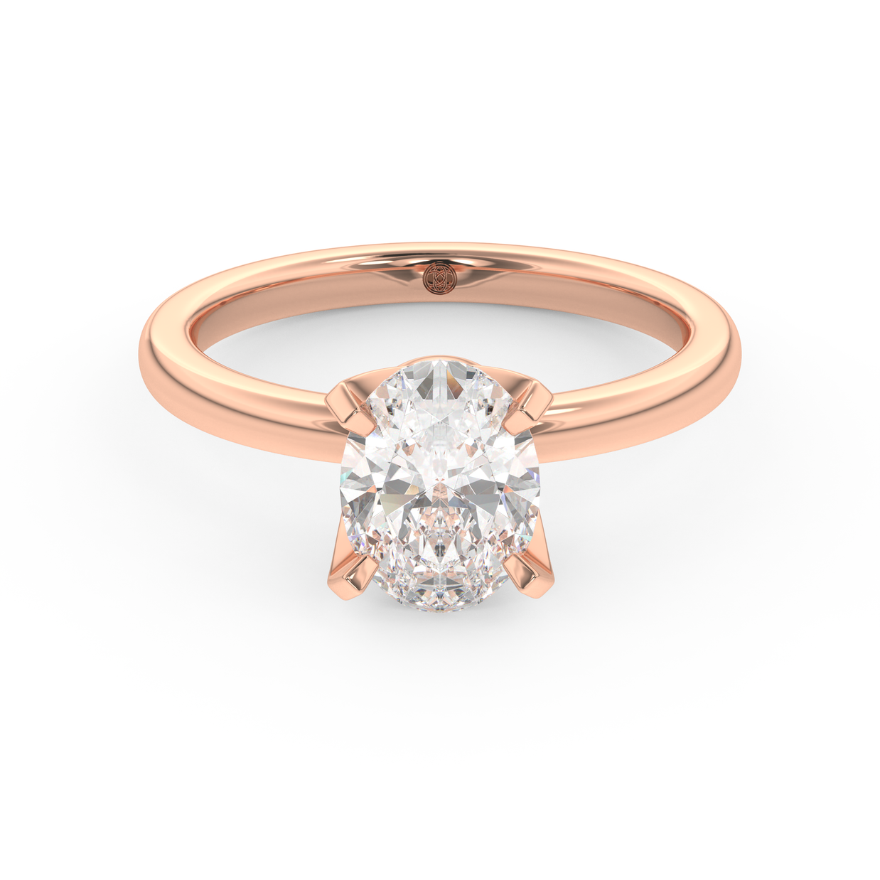 Rose gold - Central diamond 1.5 ct - view 2