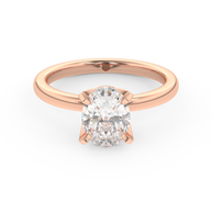 Rose gold - Central diamond 1.5 ct - view 2