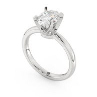 White gold - Central diamond 1.5 ct - view 1
