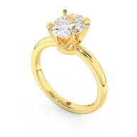 Yellow gold - Central diamond 2.0 ct - view 1