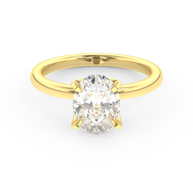 Yellow gold - Central diamond 2.0 ct - view 2