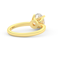 Yellow gold - Central diamond 2.0 ct - view 4