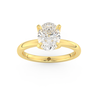 Yellow gold - Central diamond 2.0 ct - view 8