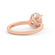 Rose gold - Central diamond 2.0 ct - view 4