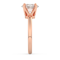 Rose gold - Central diamond 2.0 ct - view 7
