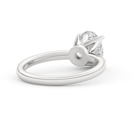 White gold - Central diamond 2.0 ct - view 4