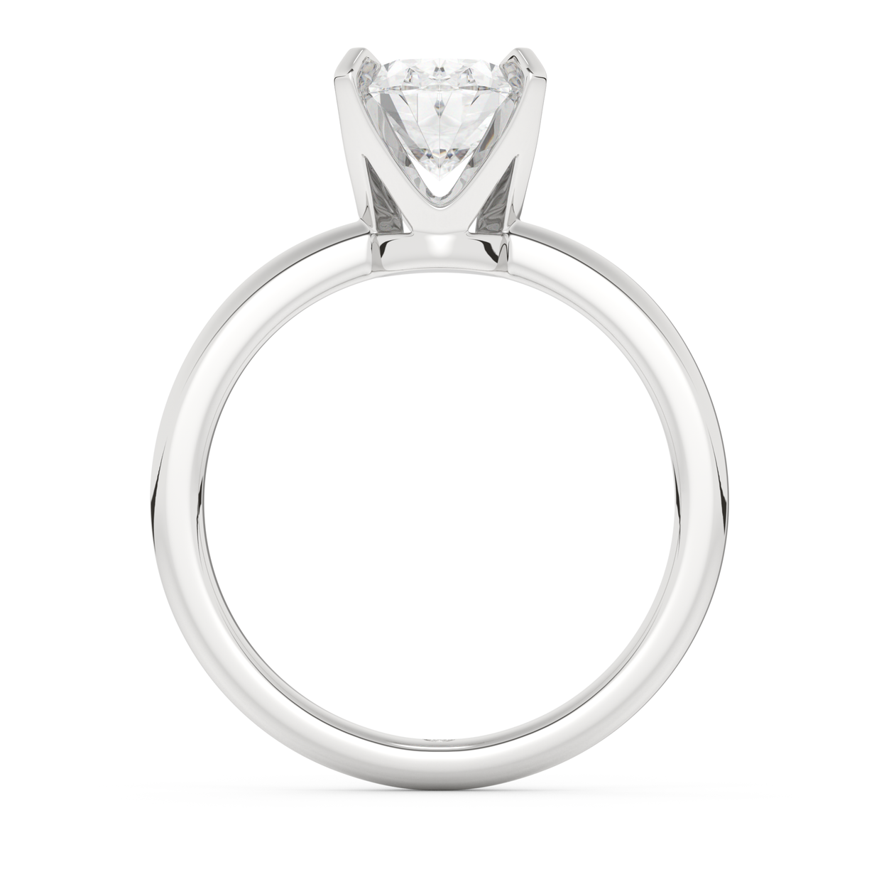 White gold - Central diamond 2.0 ct - view 6