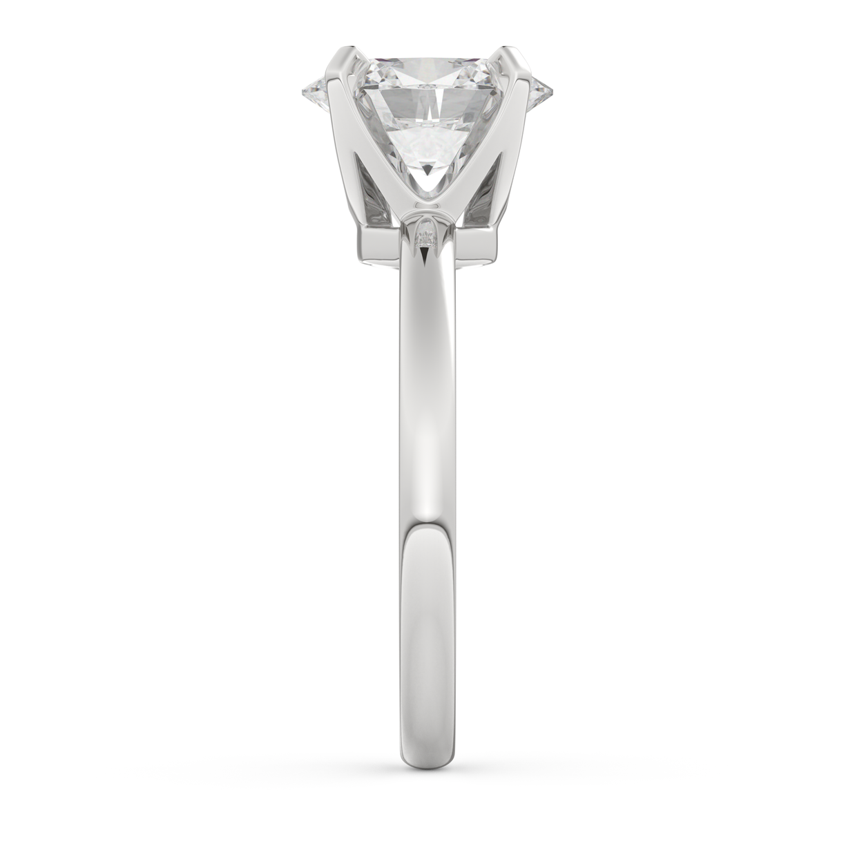 White gold - Central diamond 2.0 ct - view 7