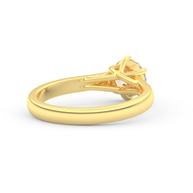 Yellow gold - Central diamond 1.0 ct - view 4