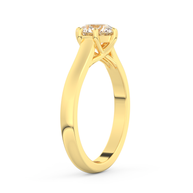 Yellow gold - Central diamond 1.0 ct - view 5
