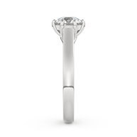 White gold - Central diamond 1.0 ct - view 7