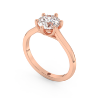 Rose gold - Central diamond 1.5 ct - view 1