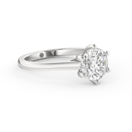 White gold - Central diamond 1.5 ct - view 3