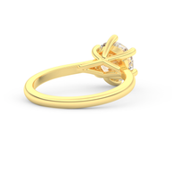 Yellow gold - Central diamond 2.0 ct - view 4