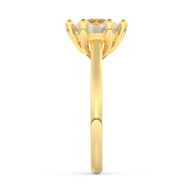Yellow gold - Central diamond 2.0 ct - view 7