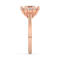 Rose gold - Central diamond 2.0 ct - view 7