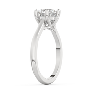 White gold - Central diamond 2.0 ct - view 5