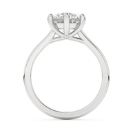 White gold - Central diamond 2.0 ct - view 6