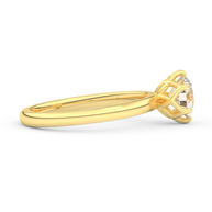 Yellow gold - Central diamond 1.0 ct - view 3