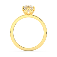 Yellow gold - Central diamond 1.0 ct - view 6