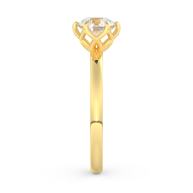 Yellow gold - Central diamond 1.0 ct - view 7