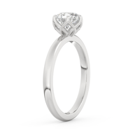 White gold - Central diamond 1.0 ct - view 5