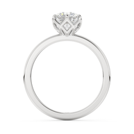White gold - Central diamond 1.0 ct - view 6