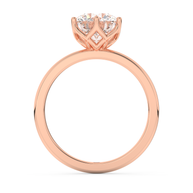Rose gold - Central diamond 2.0 ct - view 6