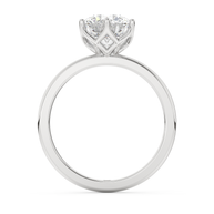 White gold - Central diamond 2.0 ct - view 6