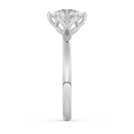 White gold - Central diamond 2.0 ct - view 7